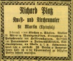 Kunst- und Kirchenmaler. Anzeige in: Der christliche Pilger. Juli 1913.     