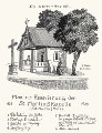 Plan zur Renovierung der Kapelle am Holzweg. 1925. 