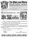 Die Pfalz am Rhein. Titelbild der Ausgabe November 1931. Mit Zierelementen von RP. 